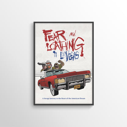 FEAR AND LOATHING IN LAS VEGAS MOVIE FILM POSTER PRINT