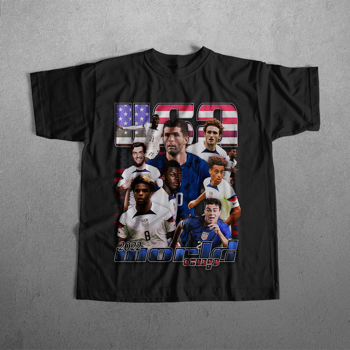 USA WORLD CUP HEAVYWEIGHT CREWNECK T-SHIRT