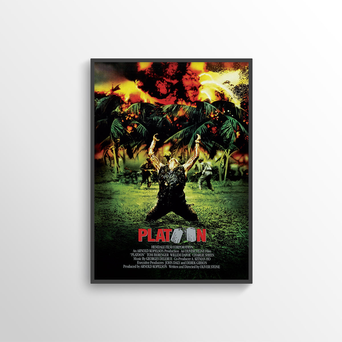 PLATOON MOVIE FILM POSTER PRINT