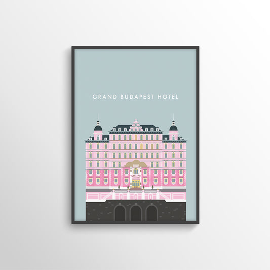 GRAND BUDAPEST HOTEL MOVIE FILM POSTER PRINT