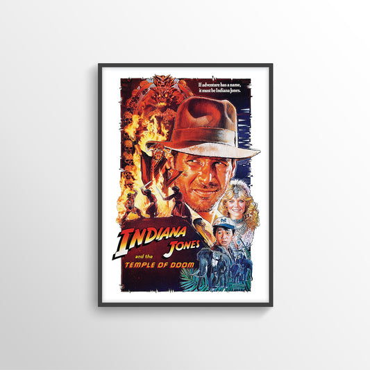 INDIANA JONES THE TEMPLE OF DOOM MOVIE FILM POSTER PRINT