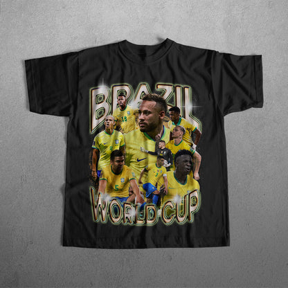 BRAZIL WORLD CUP HEAVYWEIGHT CREWNECK T-SHIRT