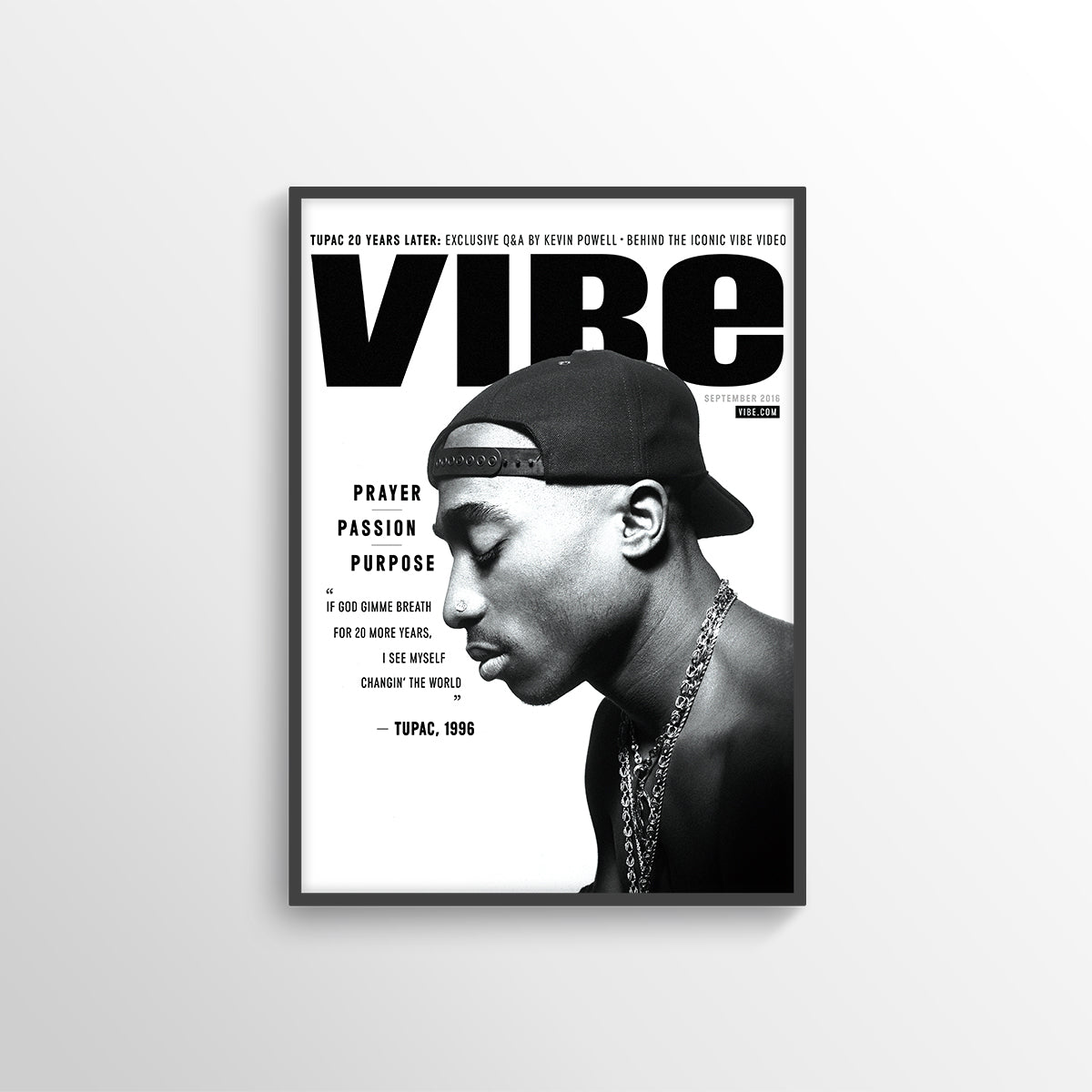 2PAC TUPAC VIBE MUSIC POSTER PRINT