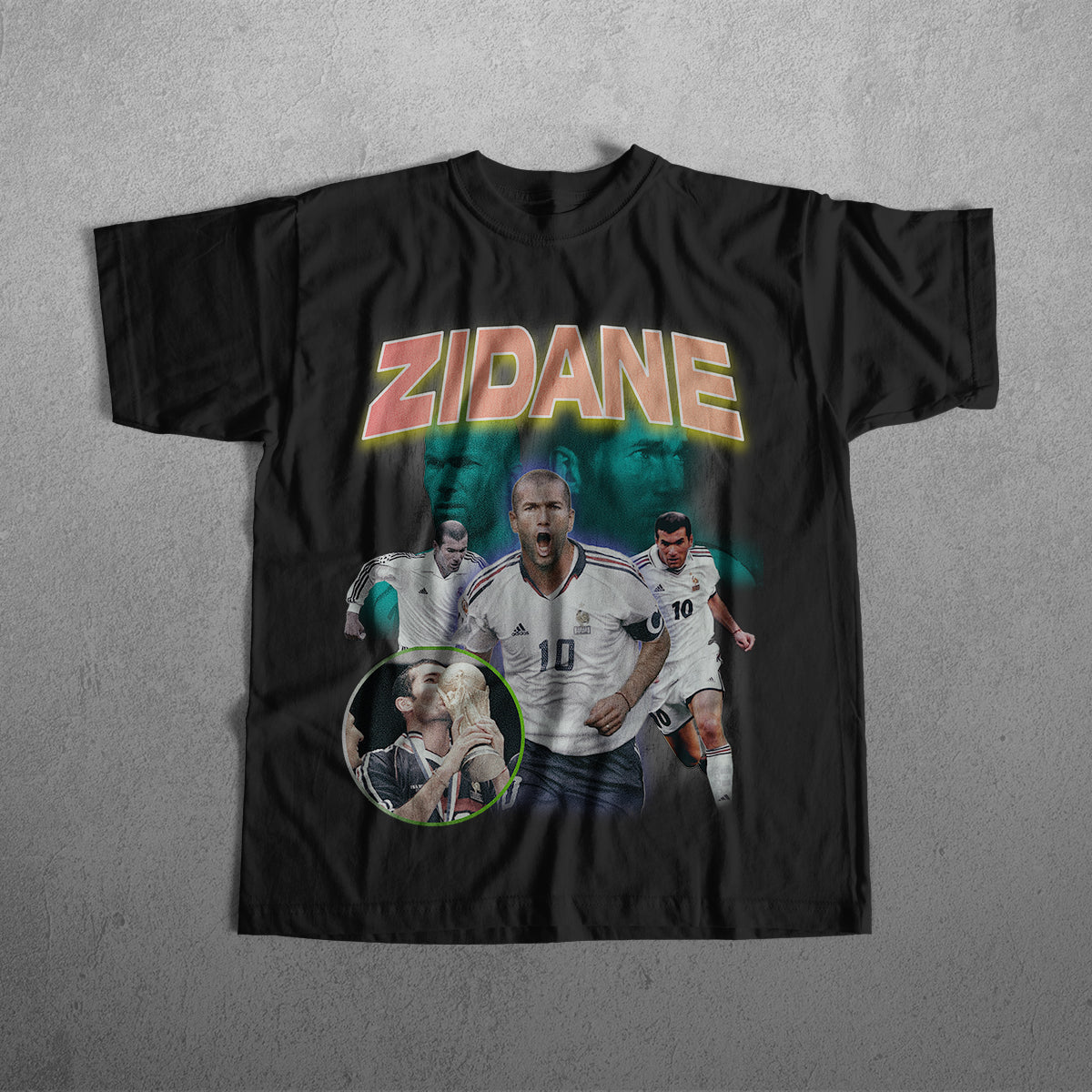 ZINEDINE ZIDANE HEAVYWEIGHT CREWNECK T-SHIRT