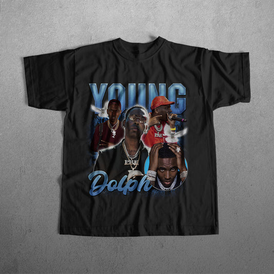 YOUNG DOLPH HEAVYWEIGHT CREWNECK T-SHIRT