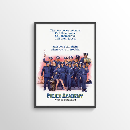 POLICE ACADEMY MOVIE FILM POSTER PRINT