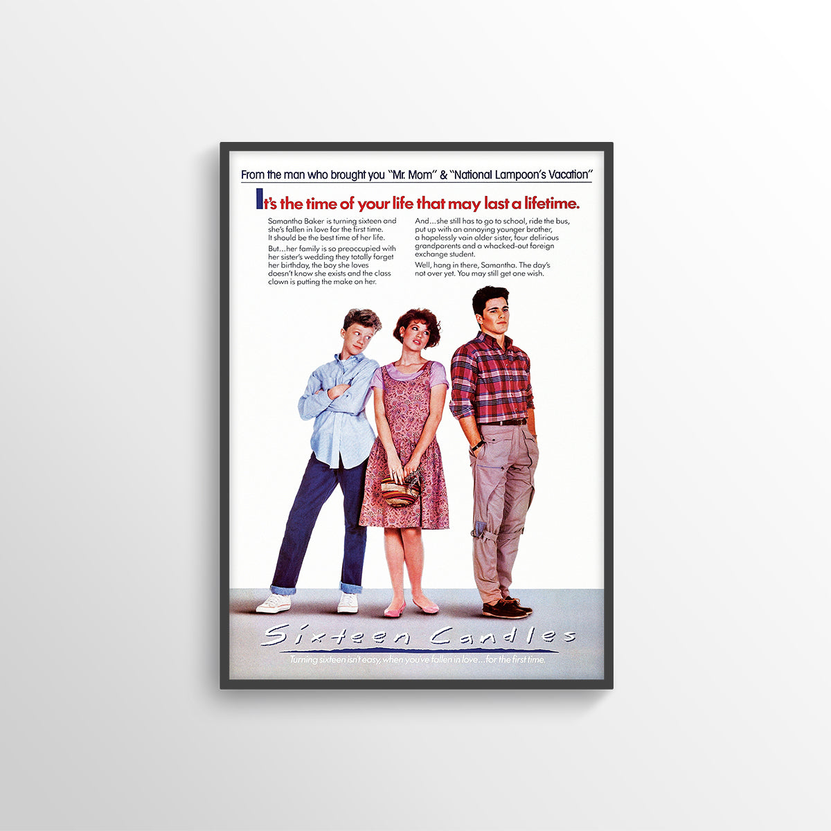 SIXTEEN CANDLES MOVIE FILM POSTER PRINT