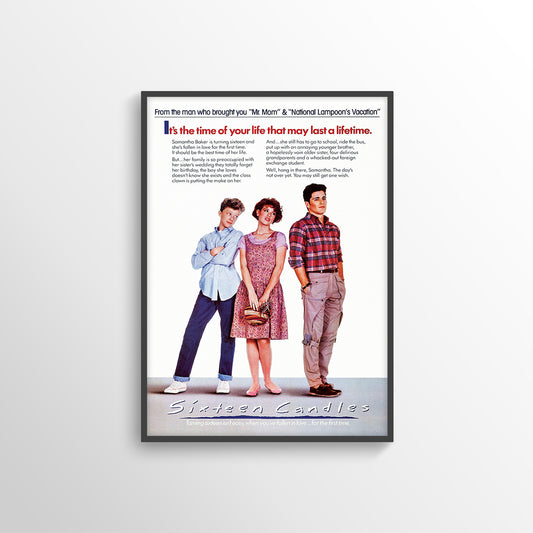 SIXTEEN CANDLES MOVIE FILM POSTER PRINT