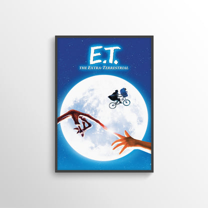 E.T MOVIE FILM POSTER PRINT