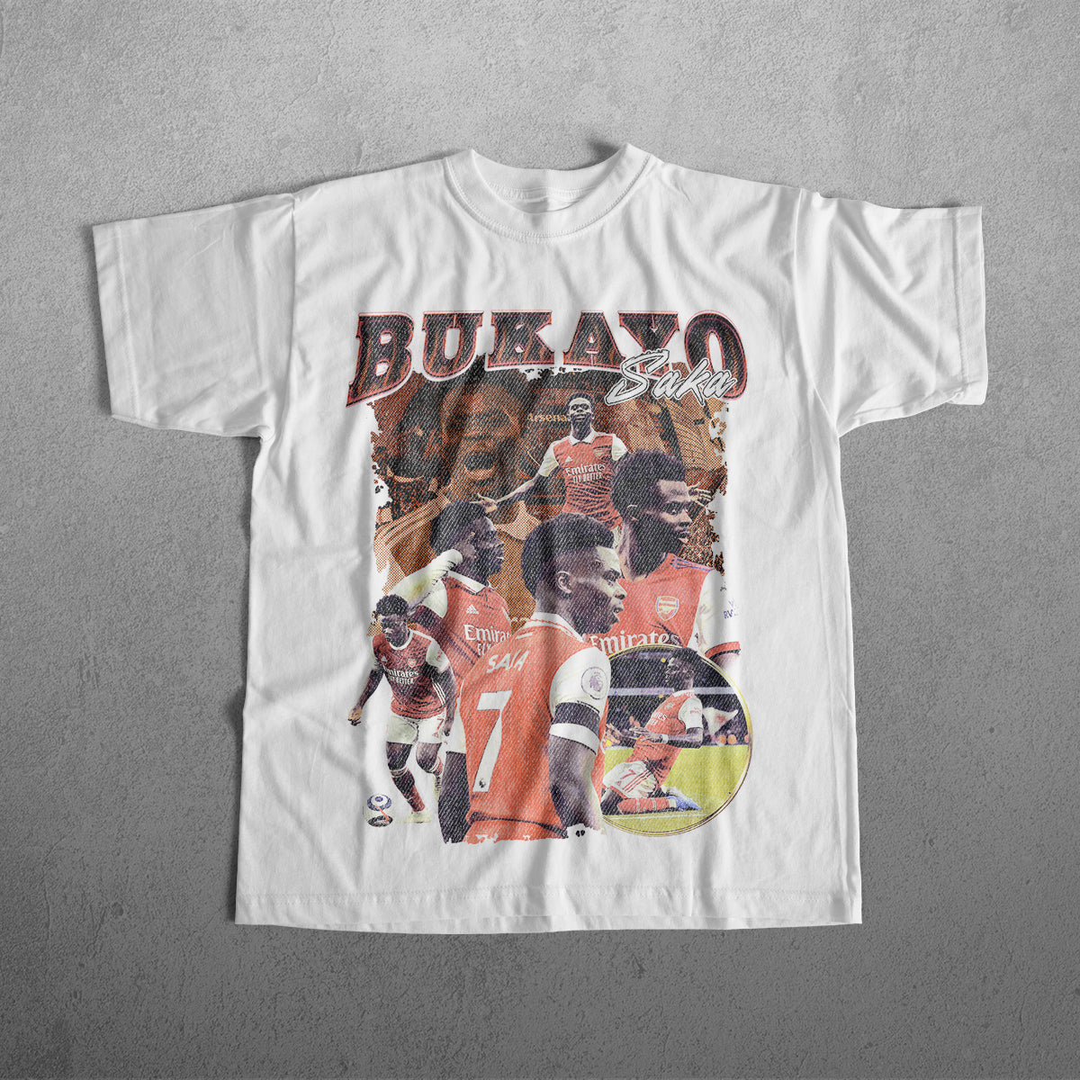 BUKAYO SAKA HEAVYWEIGHT CREWNECK T-SHIRT