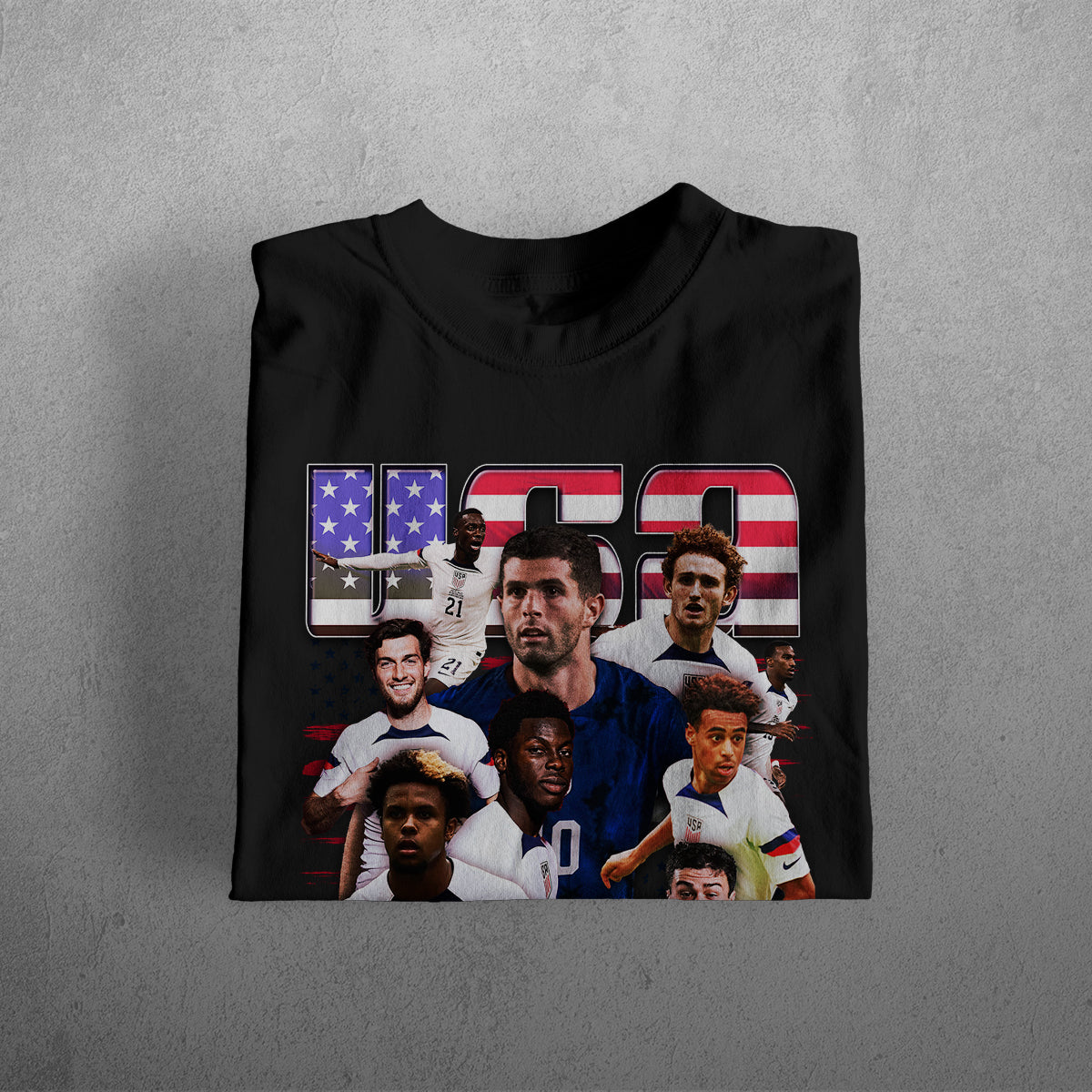 USA WORLD CUP HEAVYWEIGHT CREWNECK T-SHIRT