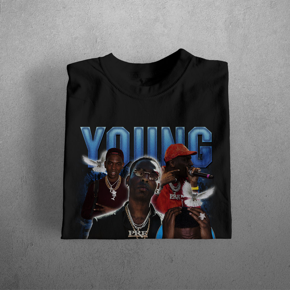 YOUNG DOLPH HEAVYWEIGHT CREWNECK T-SHIRT