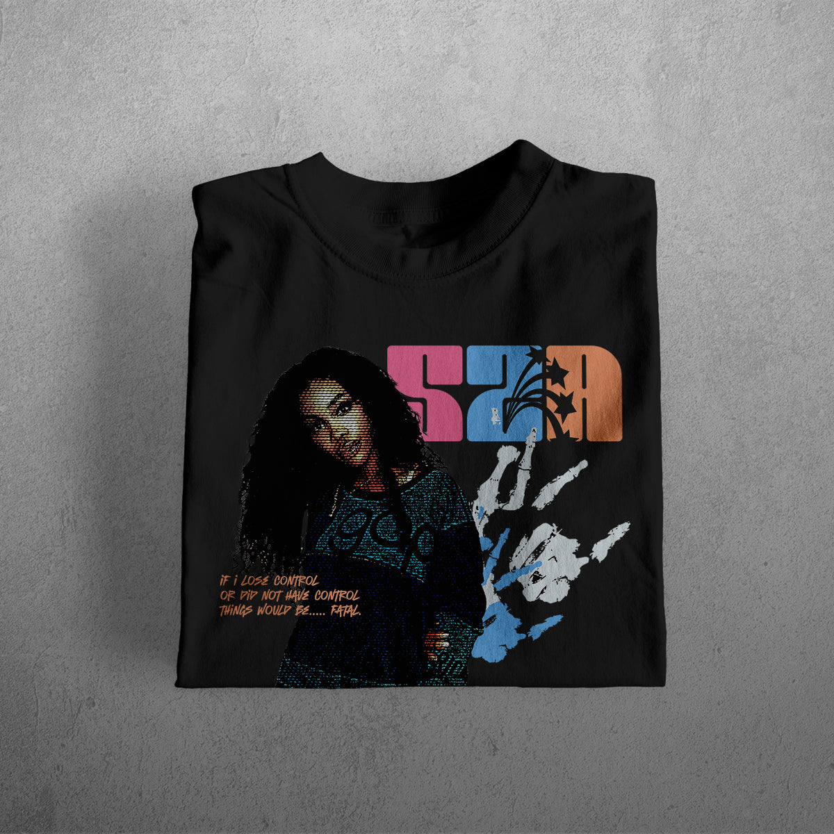 SZA CONTROL HEAVYWEIGHT CREWNECK T-SHIRT