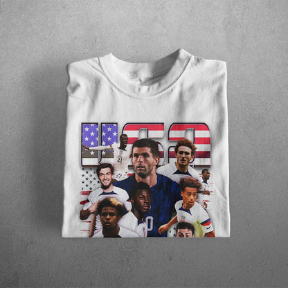 USA WORLD CUP HEAVYWEIGHT CREWNECK T-SHIRT