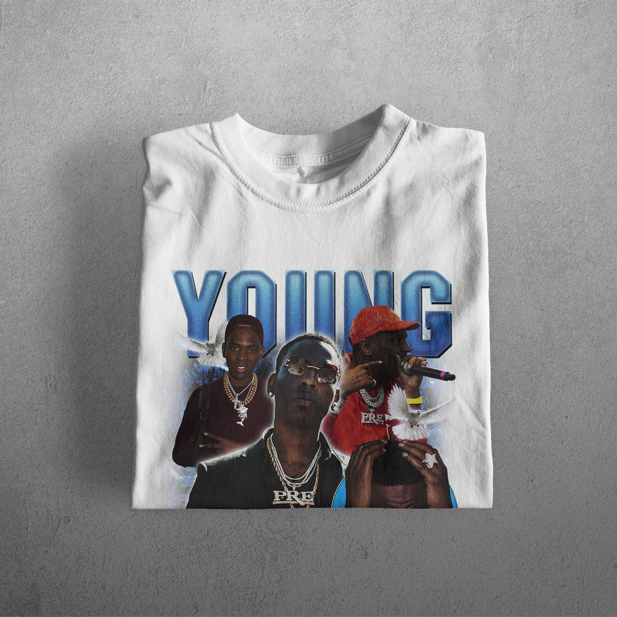 YOUNG DOLPH HEAVYWEIGHT CREWNECK T-SHIRT