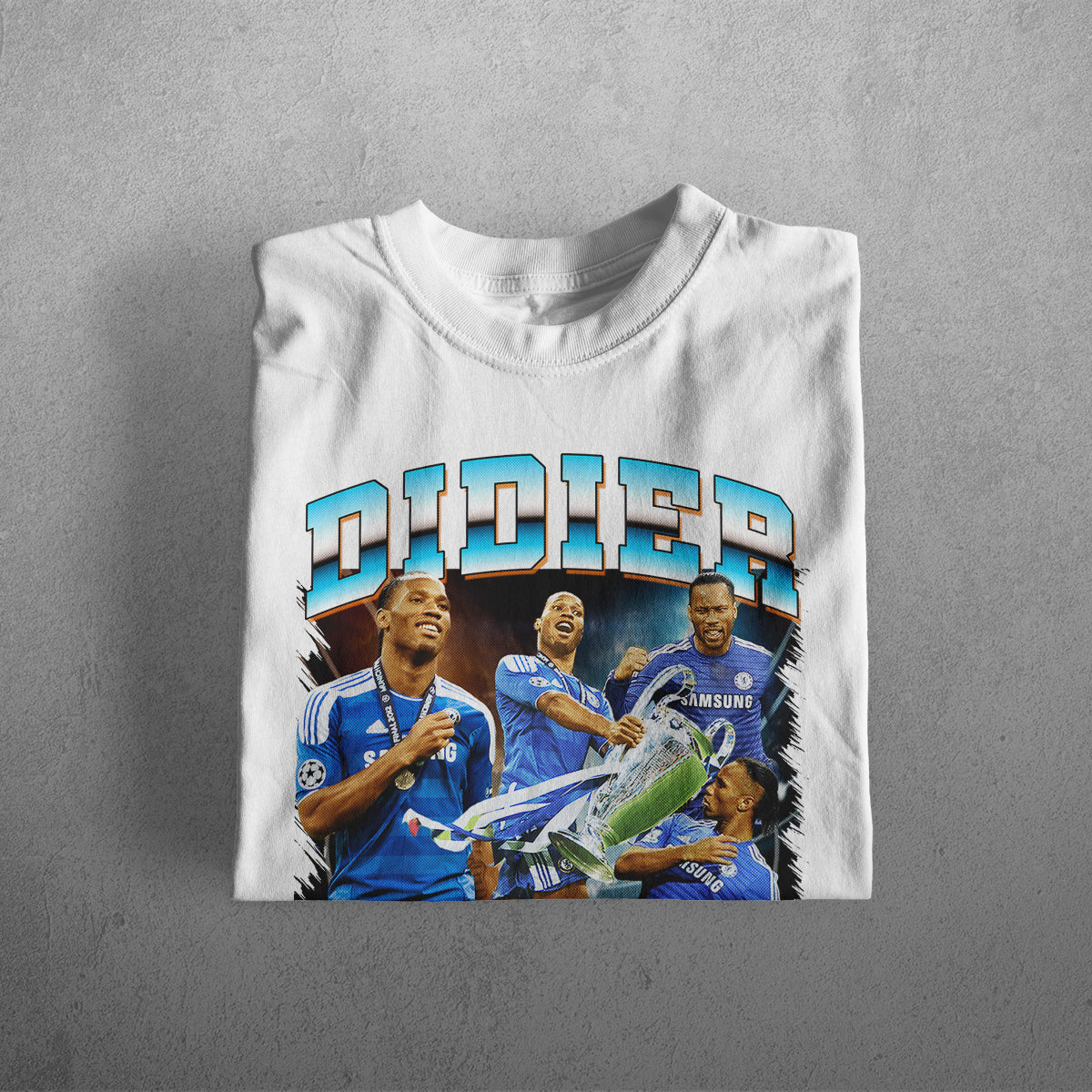 DIDIER DROGBA HEAVYWEIGHT CREWNECK T-SHIRT