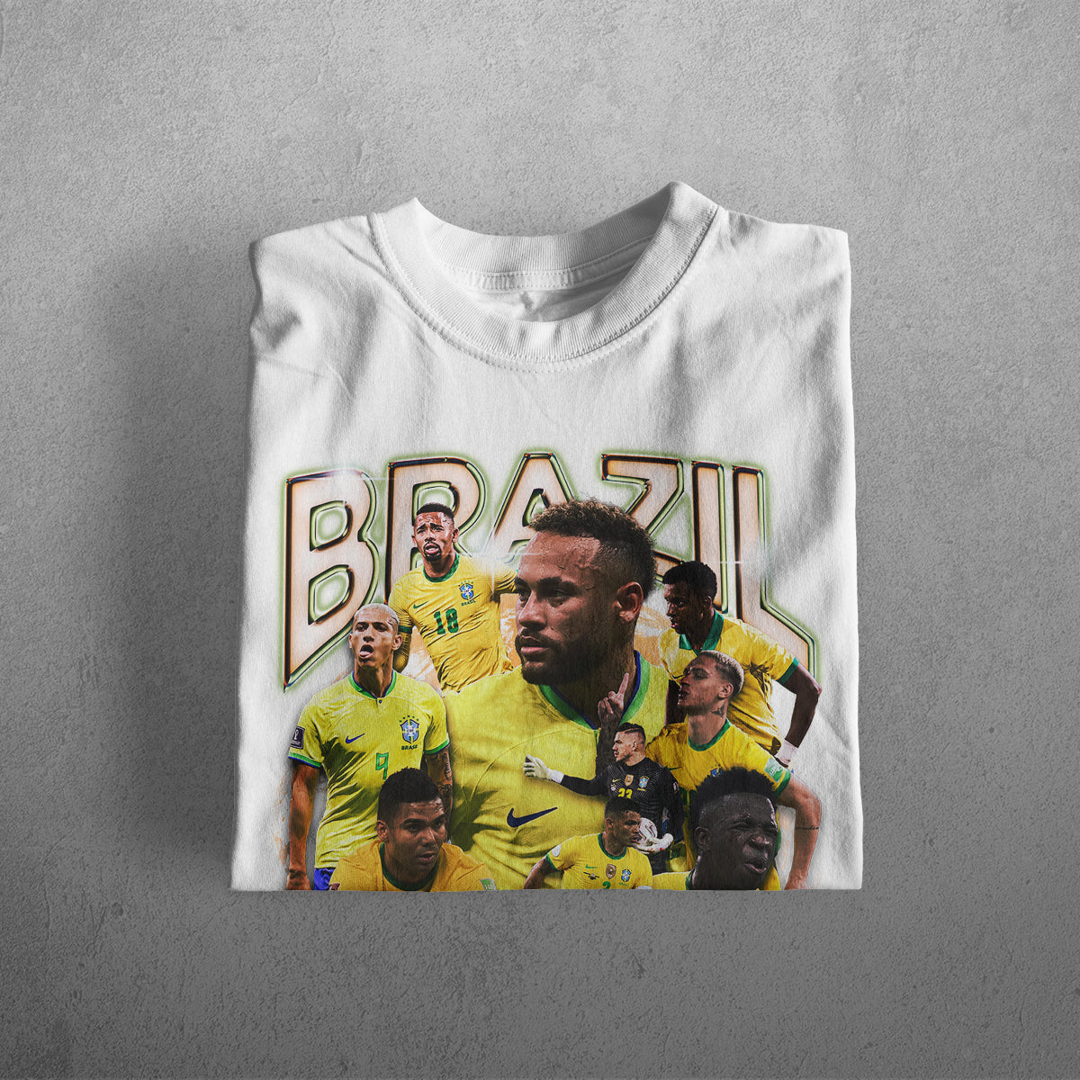 BRAZIL WORLD CUP HEAVYWEIGHT CREWNECK T-SHIRT