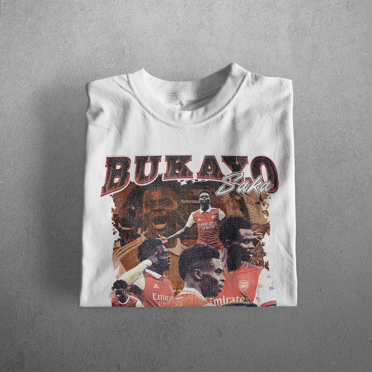 BUKAYO SAKA HEAVYWEIGHT CREWNECK T-SHIRT