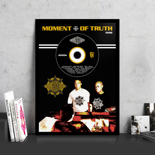 GANG STARR 'MOMENT OF TRUTH' FRAMED CD ALBUM PLAQUE