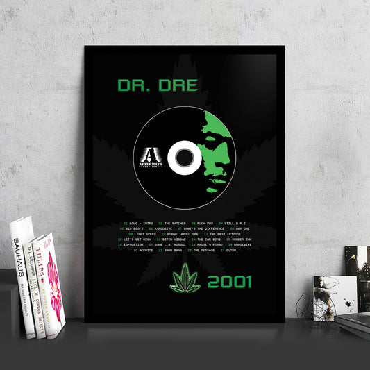 DR. DRE '2001' FRAMED CD ALBUM PLAQUE