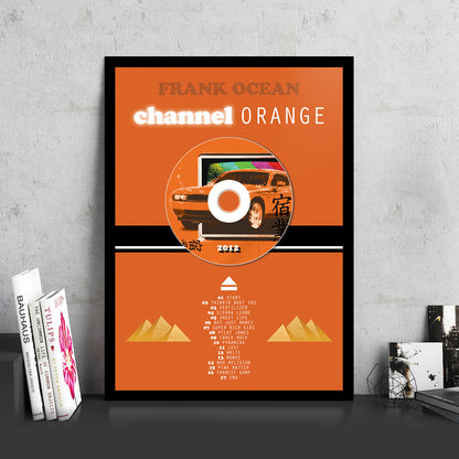 FRANK OCEAN 'CHANNEL ORANGE' FRAMED CD ALBUM PLAQUE