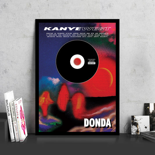 KANYE WEST 'DONDA' FRAMED CD ALBUM PLAQUE