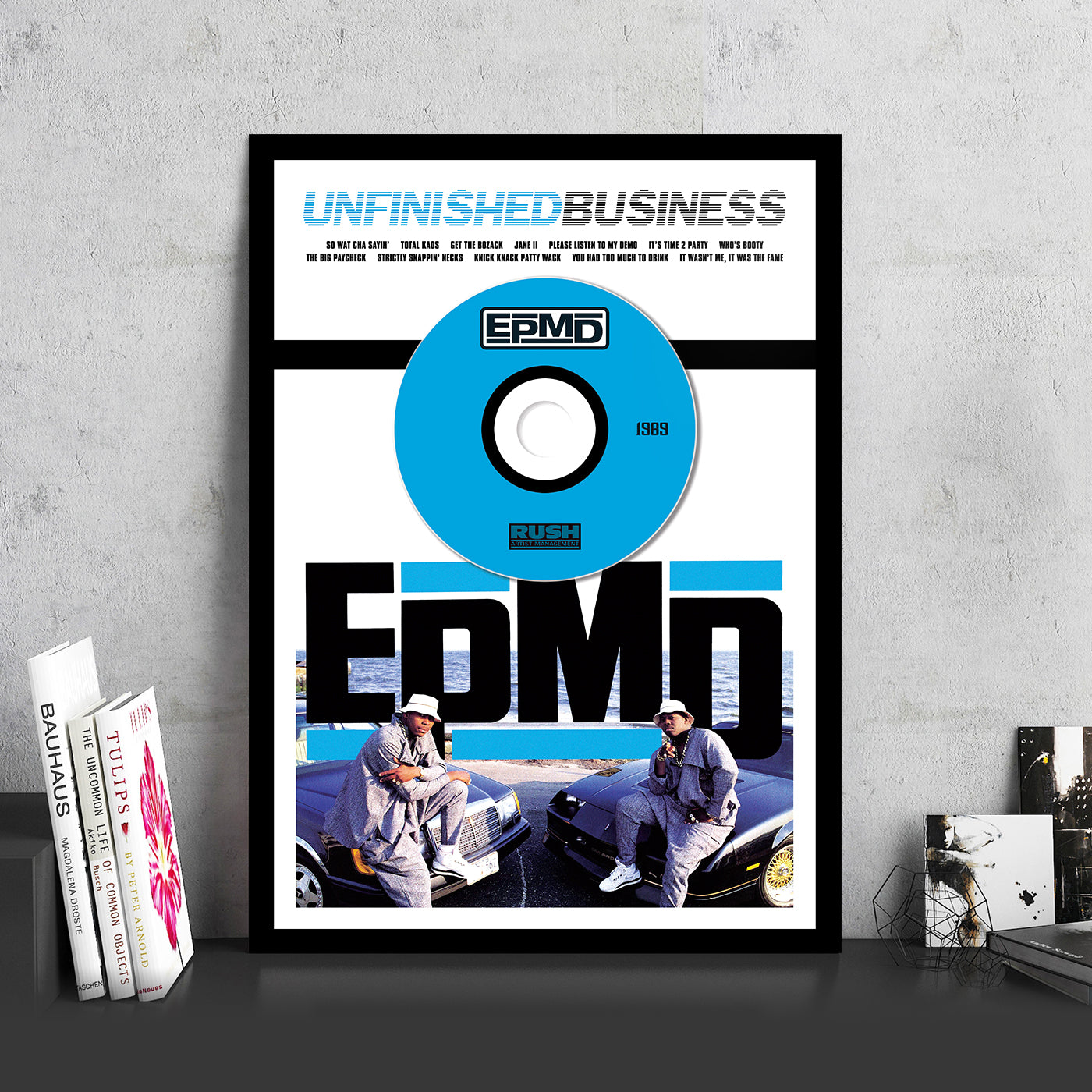 EPMD 'UNFINISHED BUSINESS' FRAMED CD ALBUM PLAQUE