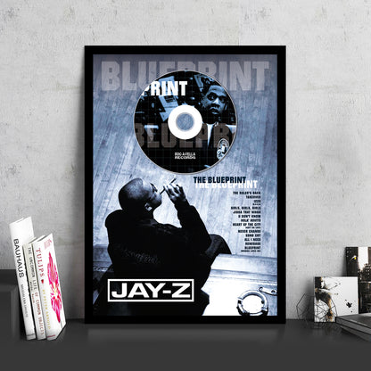 JAY-Z 'THE BLUEPRINT' FRAMED CD ALBUM PLAQUE