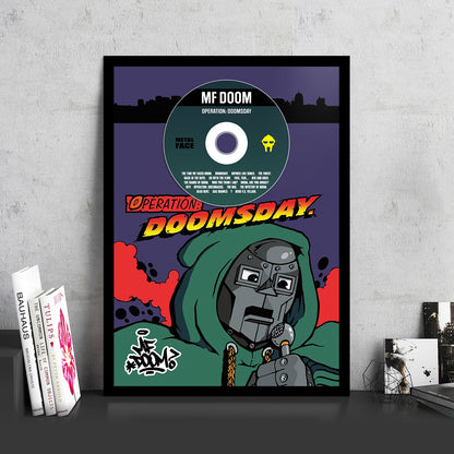 MF DOOM 'OPERATION DOOMSDAY' FRAMED CD ALBUM PLAQUE