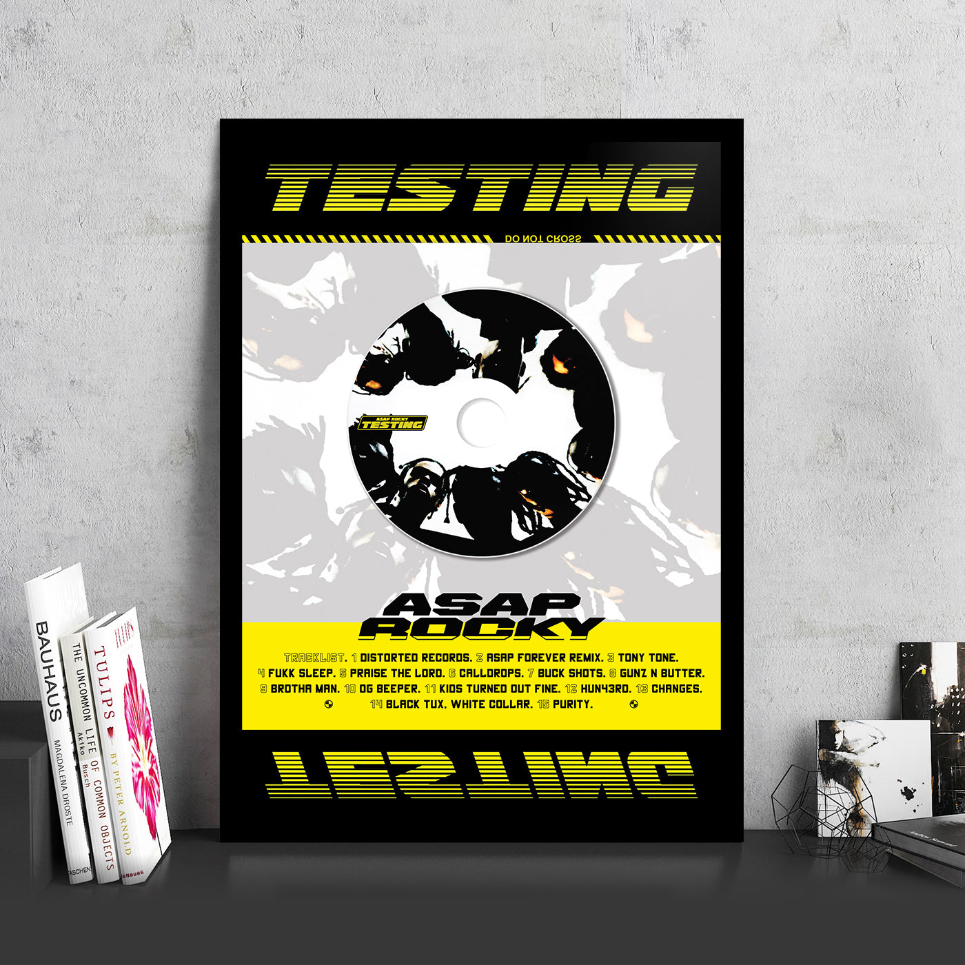 A$AP ROCKY 'TESTING' FRAMED CD ALBUM PLAQUE