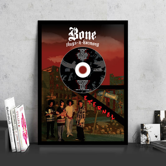 BONE THUGS-N-HARMONY 'E. 1999 ETERNAL' FRAMED CD ALBUM PLAQUE