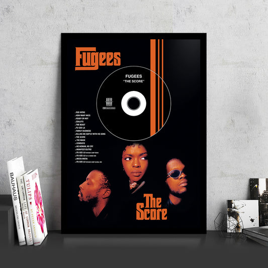 FUGUEES 'THE SCORE' FRAMED CD ALBUM PLAQUE