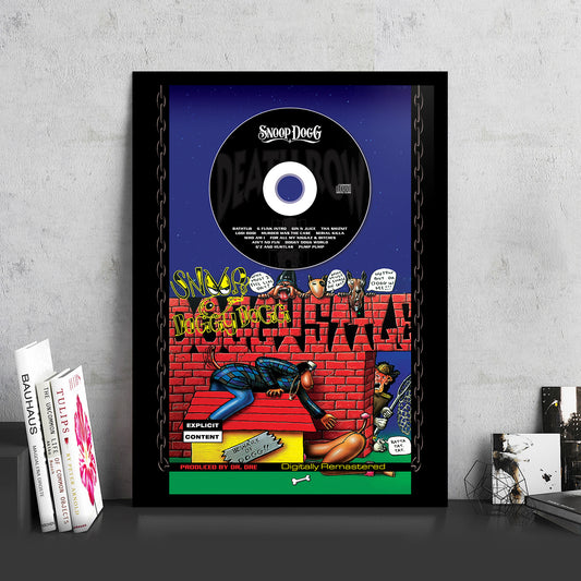 SNOOP DOGG 'DOGGYSTYLE' FRAMED CD ALBUM PLAQUE