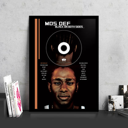 MOS DEF 'BLACK ON BOTH SIDES' FRAMED CD ALBUM PLAQUE