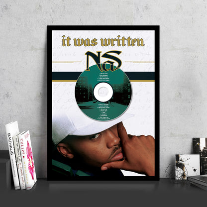 NAS 'IT WAS WRITTEN' FRAMED CD ALBUM PLAQUE