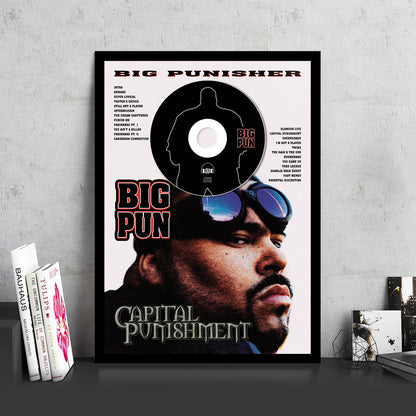 BIG PUN 'CAPITAL PUNISHMENT' FRAMED CD ALBUM PLAQUE