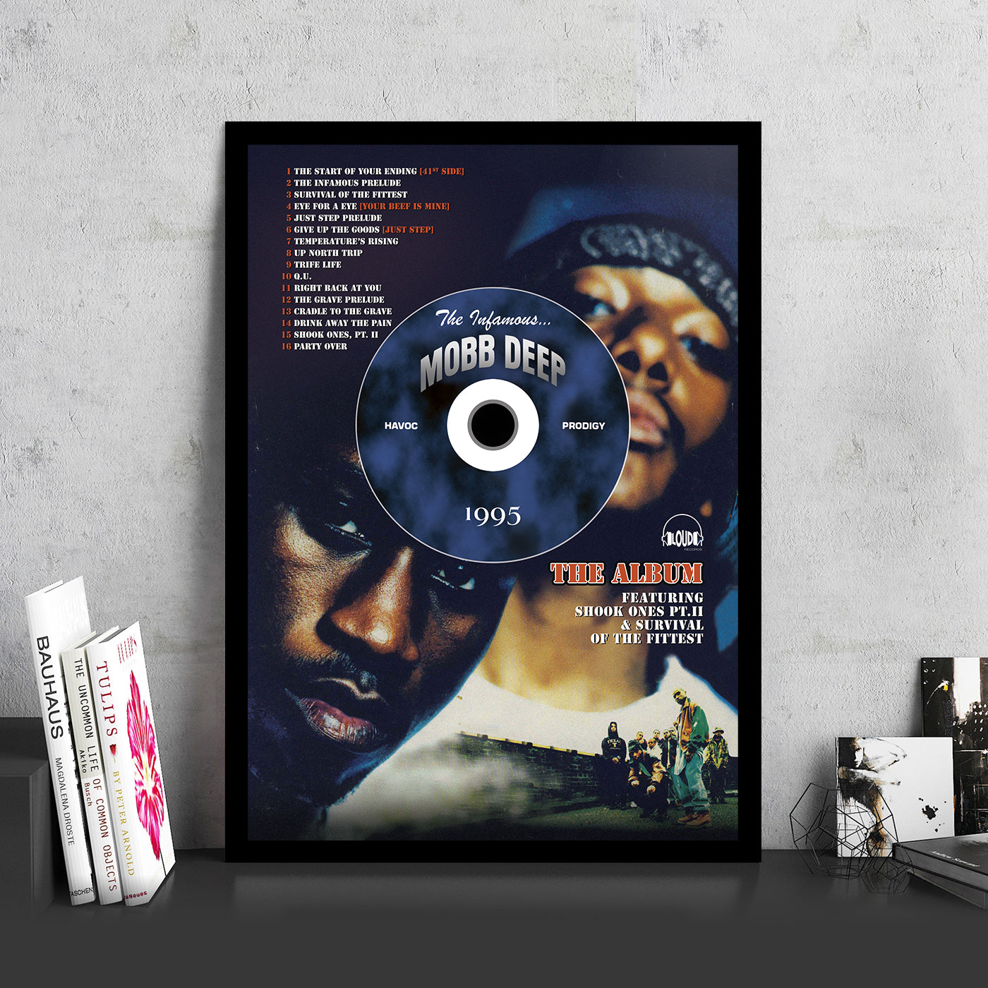 MOBB DEEP 'THE INFAMOUS' FRAMED CD ALBUM PLAQUE