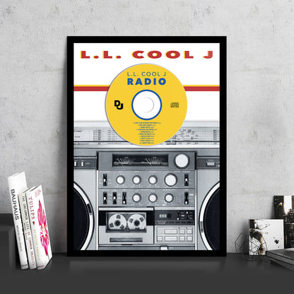 LL COOL J 'RADIO' FRAMED CD ALBUM PLAQUE