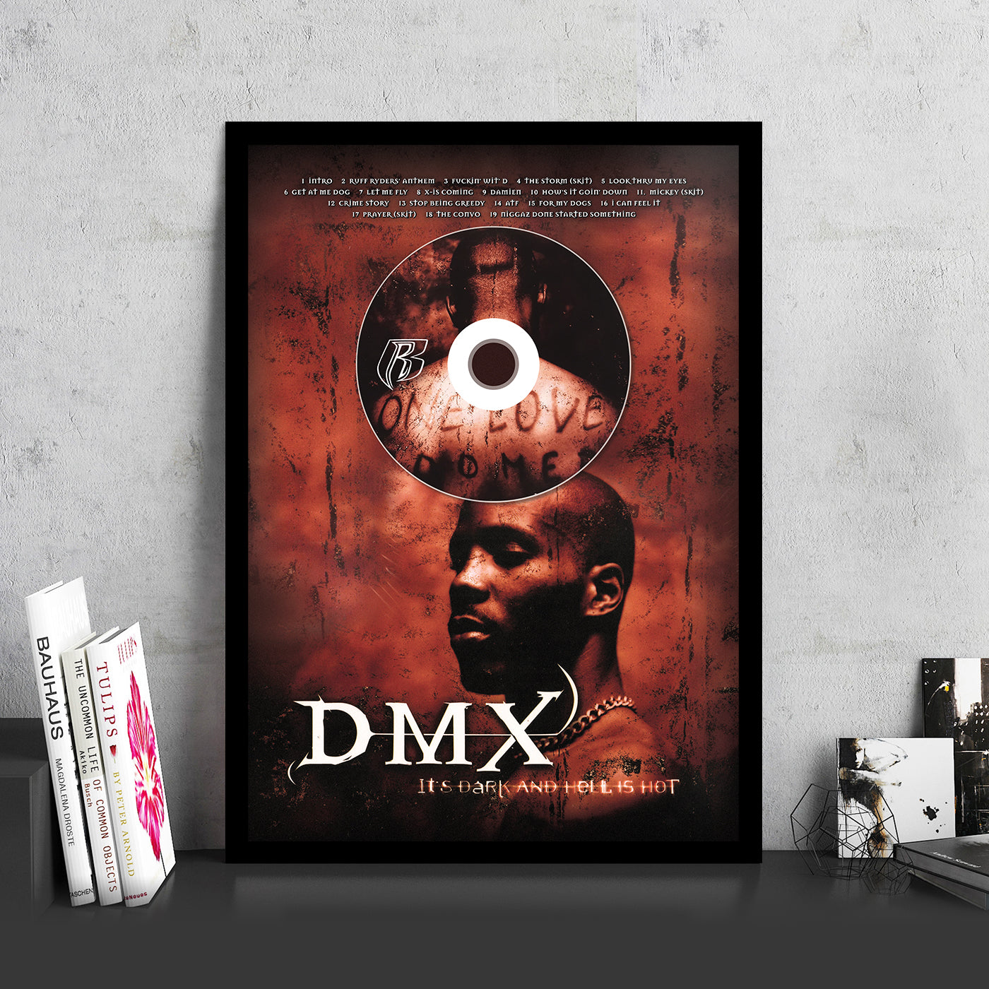 DMX 'IT'S DARK AND HELL IS HOT' FRAMED CD ALBUM PLAQUE