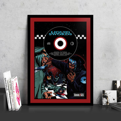 GZA 'LIQUID SWORDS' FRAMED CD ALBUM PLAQUE