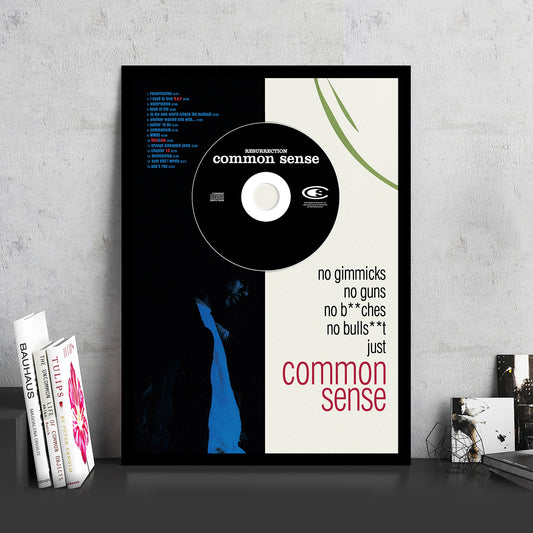 COMMON SENSE 'RESURRECTION' FRAMED CD ALBUM PLAQUE