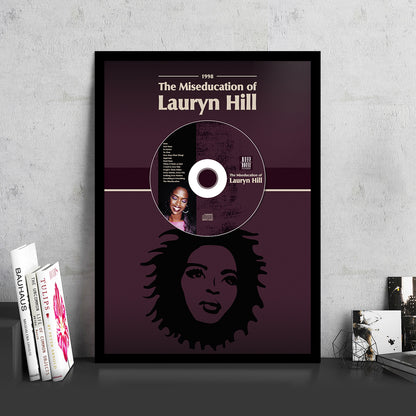 LAURYN HILL 'THE MISEDUCATION' FRAMED CD ALBUM PLAQUE