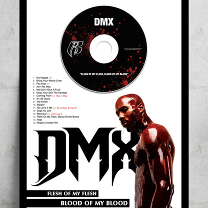 DMX 'FLESH OF MY FLESH, BLOOD OF MY BLOOD' FRAMED CD ALBUM PLAQUE