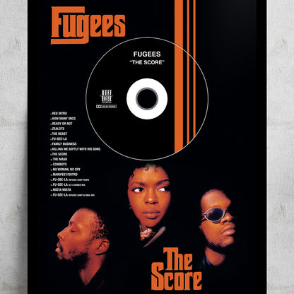 FUGUEES 'THE SCORE' FRAMED CD ALBUM PLAQUE