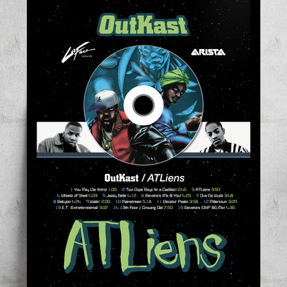 OUTKAST 'ATLIENS' FRAMED CD ALBUM PLAQUE