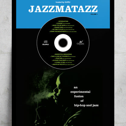 GURU 'JAZZMATAZZ VOL. 1' FRAMED CD ALBUM PLAQUE