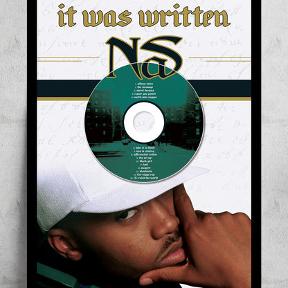 NAS 'IT WAS WRITTEN' FRAMED CD ALBUM PLAQUE