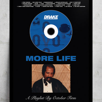 DRAKE 'MORE LIFE' FRAMED CD ALBUM PLAQUE