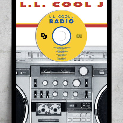 LL COOL J 'RADIO' FRAMED CD ALBUM PLAQUE