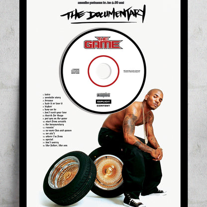 THE GAME 'THE DOCUMENTARY' FRAMED CD ALBUM PLAQUE